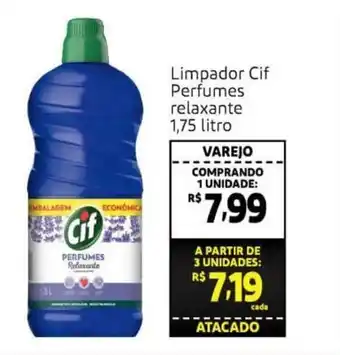 Extra Supermercado Limpador Cif Perfumes relaxante 1.75L oferta