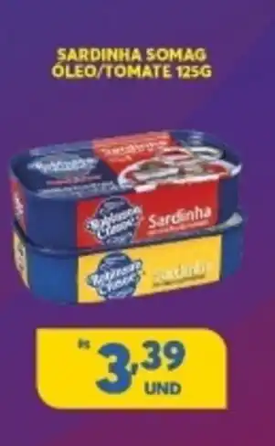 Atacadão Centro Sul Sardinha Somag Oleo/ Tomate 125g oferta