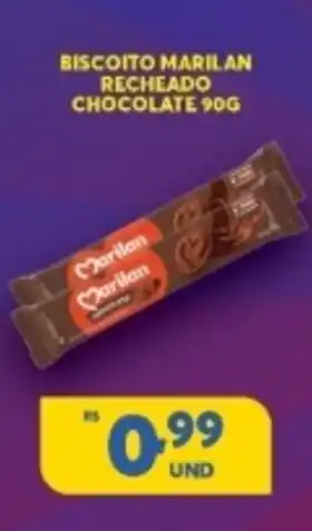 Biscoito Marilan Recheado Chocolate 90g