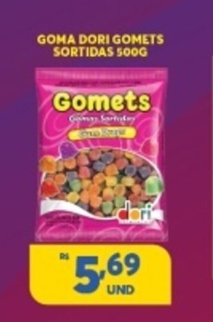 Goma Dori Gomets Sortidas 500g