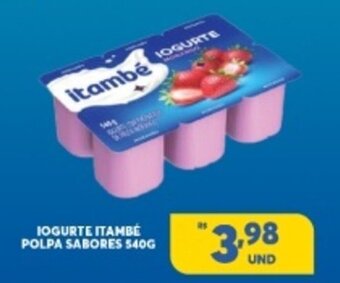Atacadão Centro Sul Iogurte Itambe Polpa Sabores 540g oferta