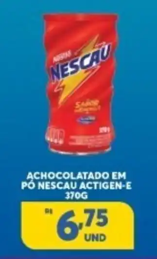 Atacadão Centro Sul Achocolatado em po Nescau Actigen-E 370g oferta