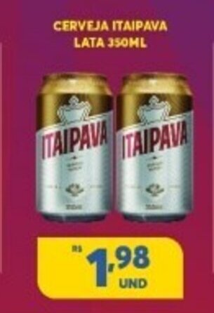 Atacadão Centro Sul Cerveja Itaipava lata 350ml oferta