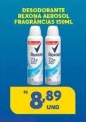 Atacadão Centro Sul Desodorante rexona Aerosol Fragrancias 150ml oferta