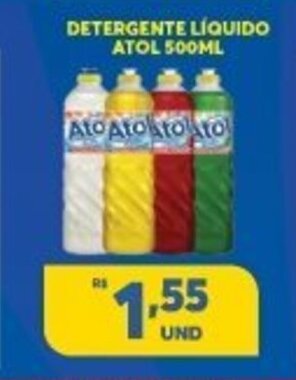 Detergente Liquido Atol 500ml