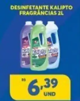 Atacadão Centro Sul Desinfetante Kalipto Fragrancias 2L oferta