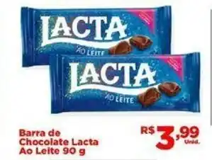 Tatico Barra de Chocolae Lacta Ao Leite 90g oferta