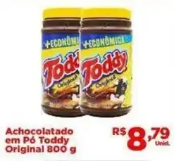 Tatico Achocolatado em po Toddy Original 800g oferta