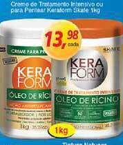 Creme De Tratamento Intensivo Ou Para Pentear Keraform Skafe 1kg