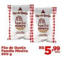 Pao de Queijo Familia Mineira 800g