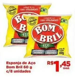 Esponja de Aco Bom Bril 60g c/8 unidades