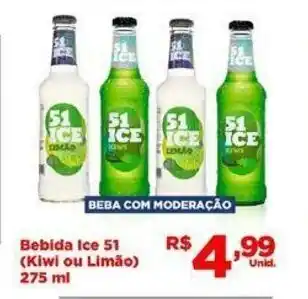 Bebida Ice 51 (Kiwi ou Limao) 275ml