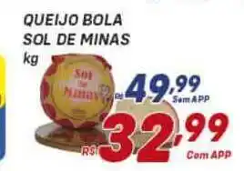 Prezunic Queijo Bola Sol De Minas 1kg oferta