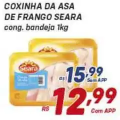 Prezunic Coxinha Da Asa De Frango Seara Cong. 1kg oferta