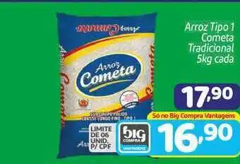 Supermercados Big Compra Arroz Tipo 1 Cometa Tradicional 5kg oferta
