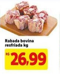 Extra Rabada bovina resfriada 1kg oferta