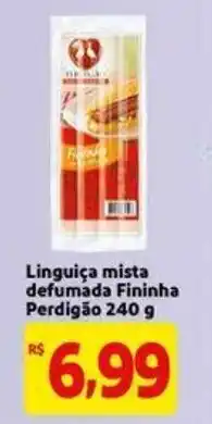 Extra Linguica mista defumada Fininha Perdigao 240g oferta