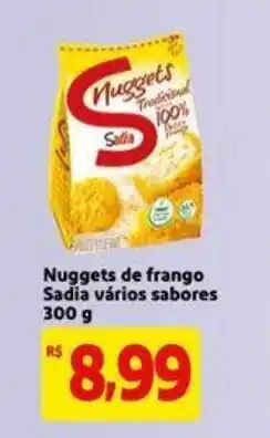 Extra Nuggets de Frango Sadia varios sabores 300g oferta