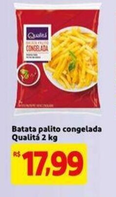 Extra Batata palito congelada Qualita 2kg oferta