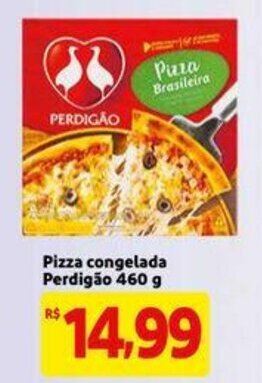 Extra Pizza congelada Perdigao 460g oferta