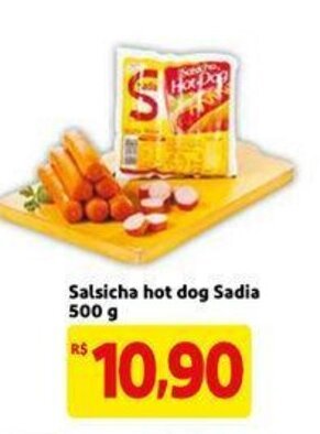 Extra Salsicha Hot Dog Sadia 500g oferta