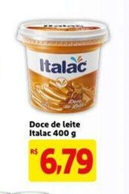 Extra Doce de leite Italac 400g oferta