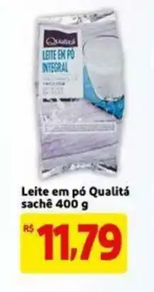 Extra Leite em po Qualita sache 400g oferta