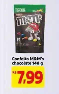 Confeito M&M's chocolate 148g