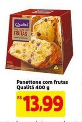 Extra Panettone com frutas Qualita 400g oferta