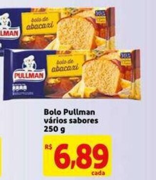 Extra Bolo Pullman varios sabores 250g oferta