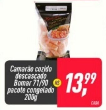 Frangolândia Camarao Cozido descascado Bomar 71/90 pacote congelado 200g oferta