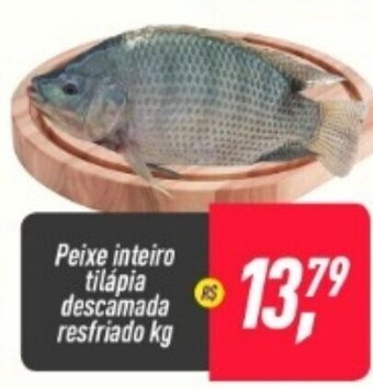 Frangolândia Peixe Inteiro Tilapia descamada resfriada 1kg oferta