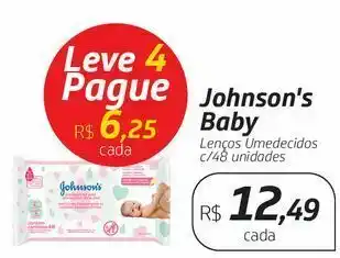Drogal Johnson's baby lenços umedecidos c/48 unidades oferta