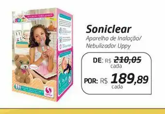 Drogal Soniclear aparelho de inalação/ nebulizador uppy oferta