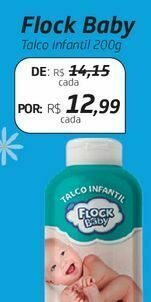 Drogal Flock baby talco infantil 200g oferta