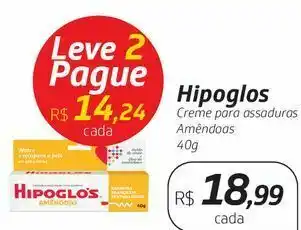 Drogal Hipoglos creme para assaduras amêndoas 40g oferta