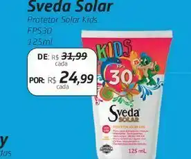 Drogal Sveda solar protetor solar kids fps30 125ml oferta