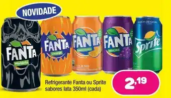 Fanta ou sprite lata 350 ml