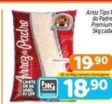 Supermercados Big Compra Arroz Tipo 1 Do Padre Premium Cada 5kg oferta