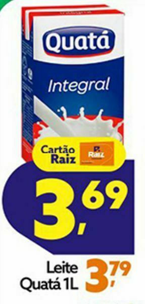 Raiz Superatacado Leite quatá 1 l oferta