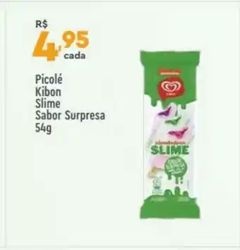 Picolé Kibon Slime Sabor Surpresa 54g