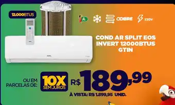 COND AR SPLIT EOS INVERT 12000BTUS