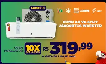 DB Supermercados COND AR VG SPLIT 24000BTUS INVERTER oferta