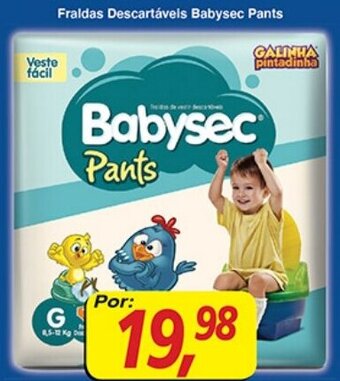 Supermercados Guanabara Fraldas Descartaveis Babysec Pants oferta