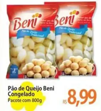 Atacadão Pão de Queijo Beni Congelado Pacote com 800g oferta