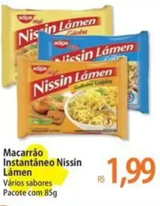 Atacadão Macarrão Instantâneo Nissin Lámen Vários sabores Pacote com 85g oferta