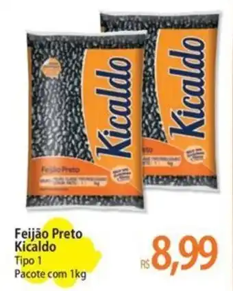 Atacadão Feijão Preto Kicaldo Tipo 1 Pacote com 1kg oferta