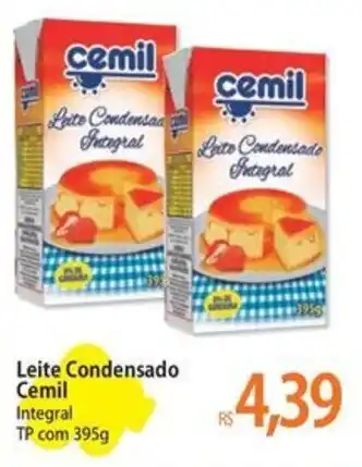 Atacadão Leite Condensado Cemil Integral TP com 395g oferta