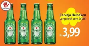 Atacadão Cerveja Heineken Long Neck com 250ml oferta