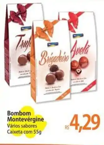 Bombom Montevergine Vários sabores Caixeta com 55g